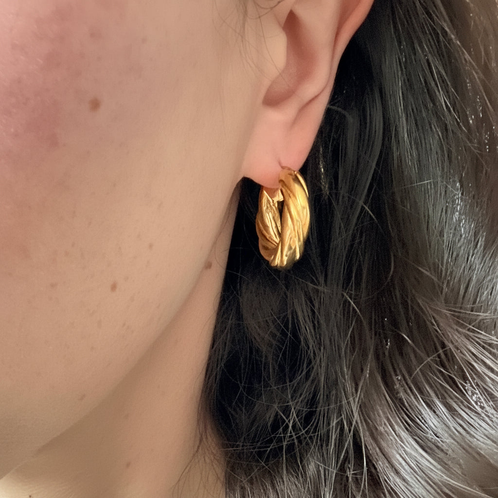 Sienna Twist Hoop Earrings