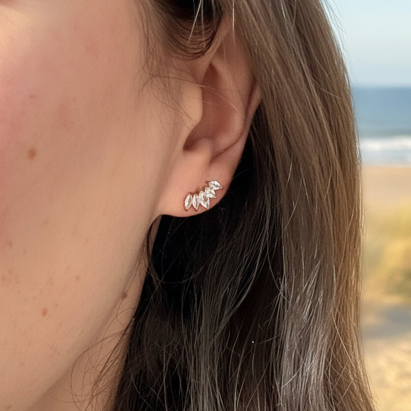 Luna Crescent Studs