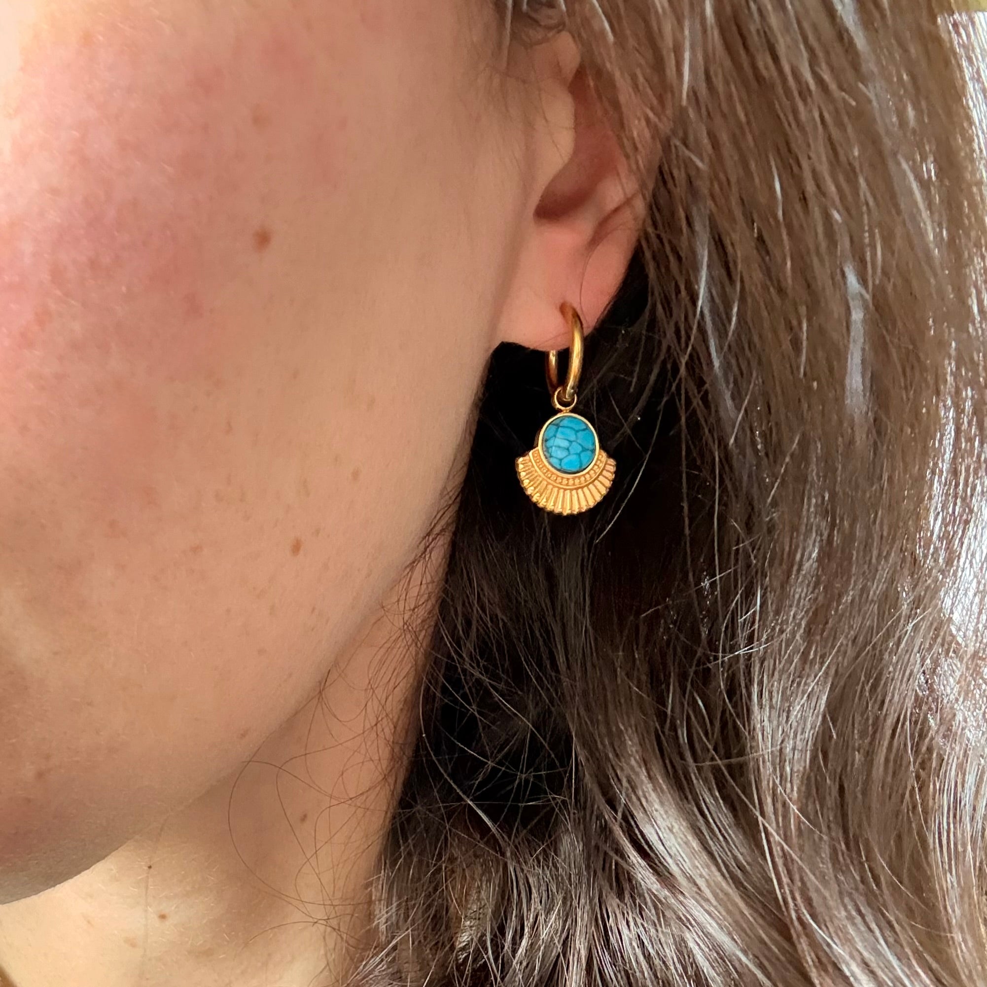 Azure Turquoise Drop Earrings