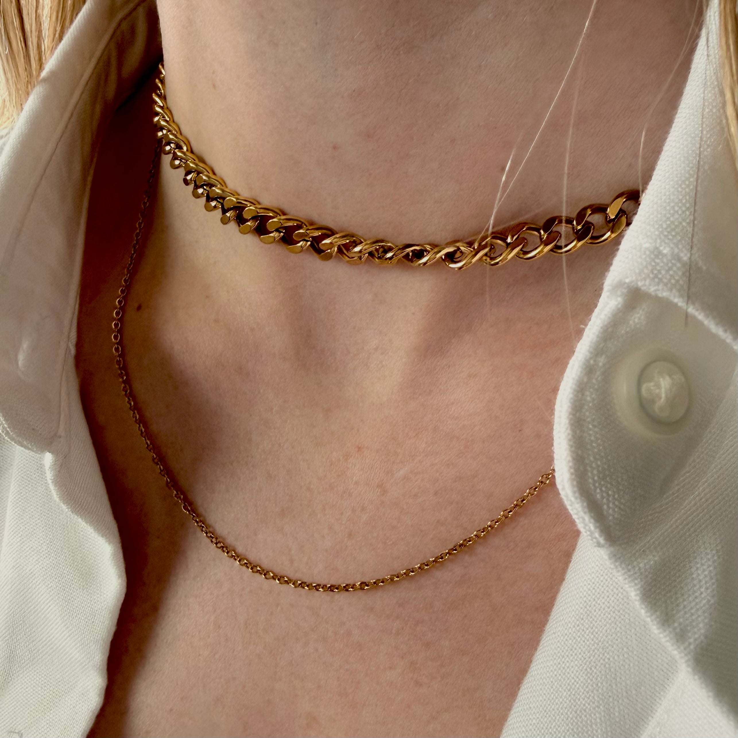 Cuban Double Chain Necklace