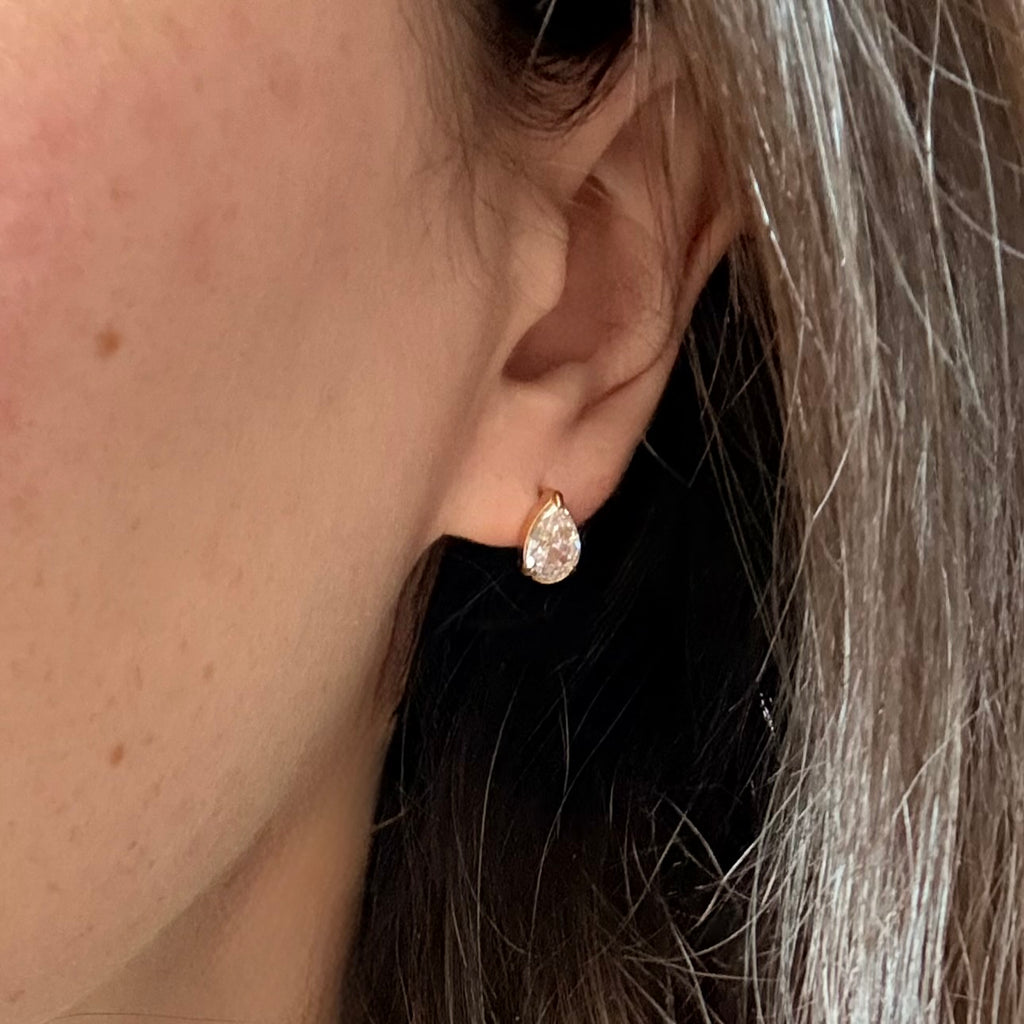 Evania Teardrop Zirconia Earrings