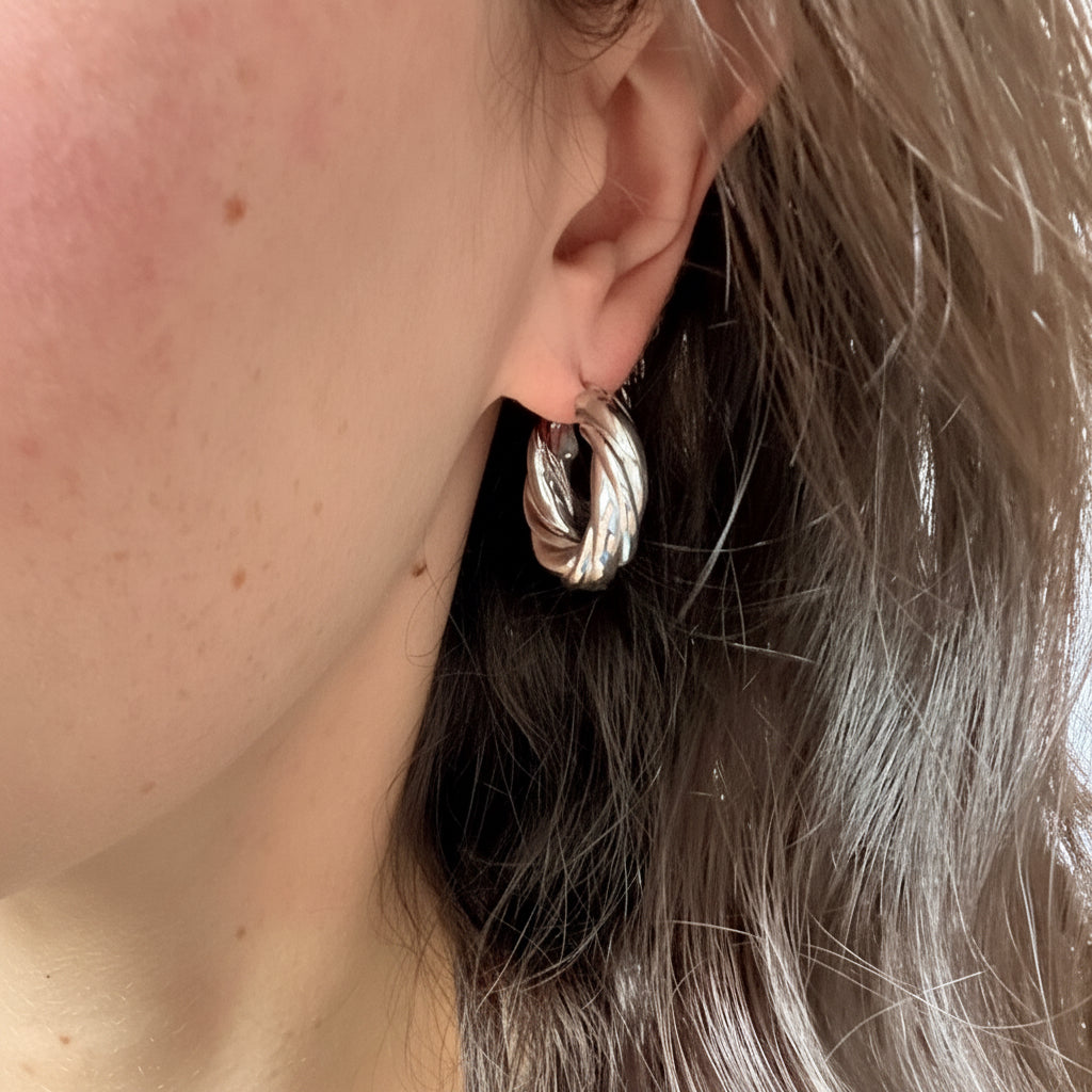 Sienna Twist Hoop Earrings