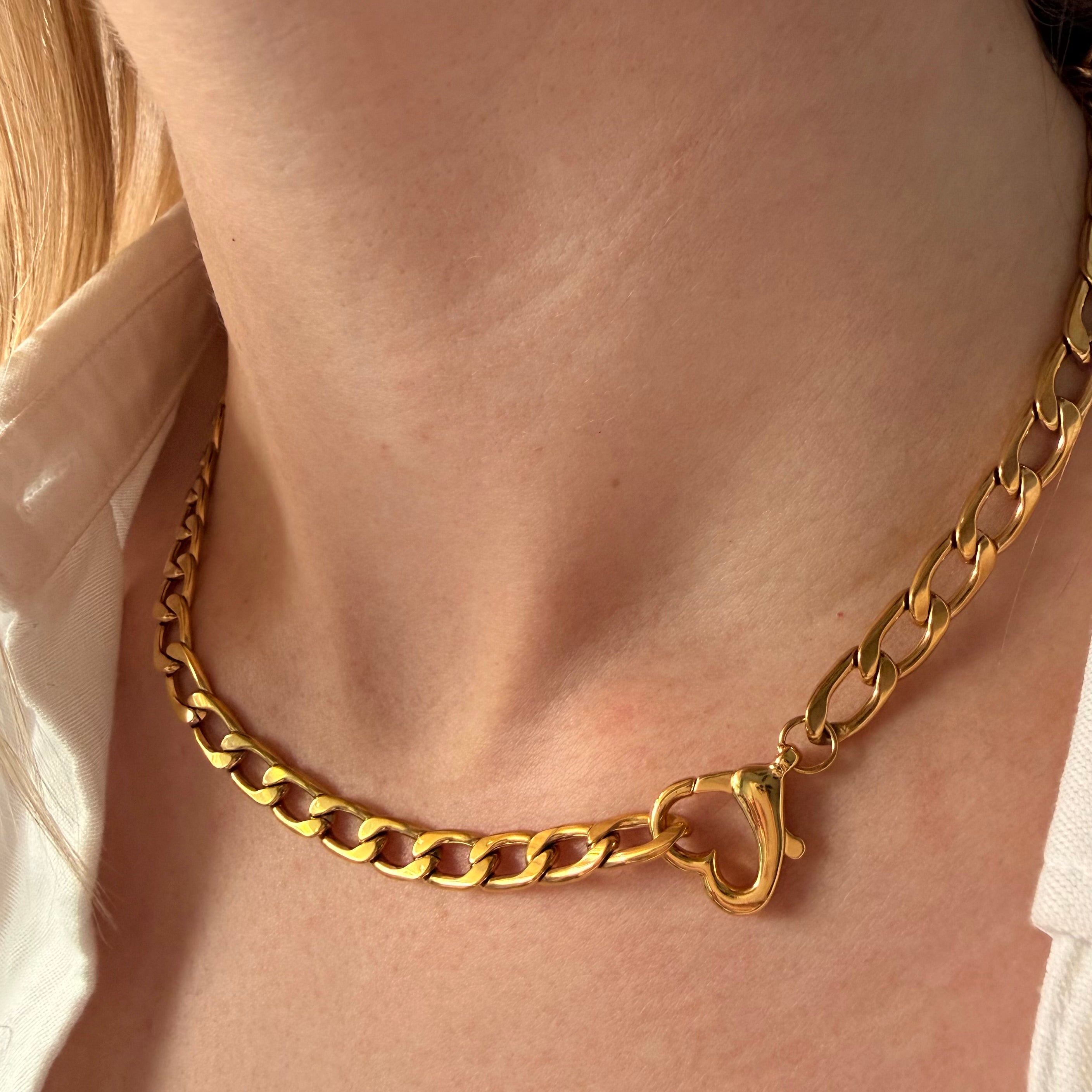 Sorelle Cuban Heart Necklace